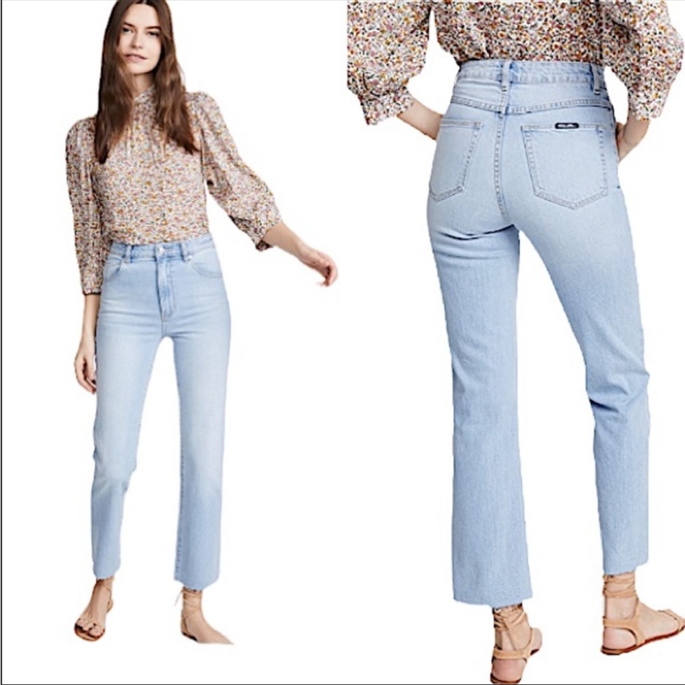Rolla’s Women’s Sz 8 Original High Rise Straight Light Wash Jeans - CC